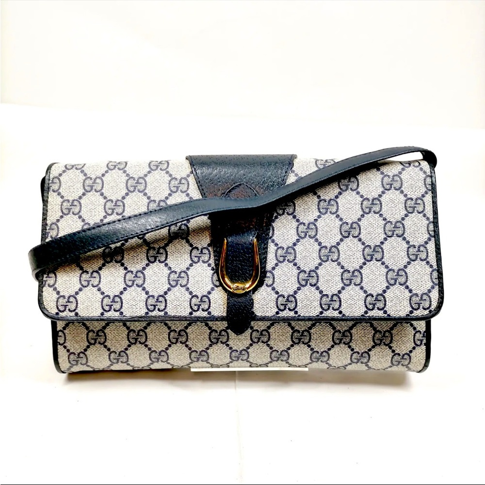 Gucci Vintage Navy Crossbody Purse